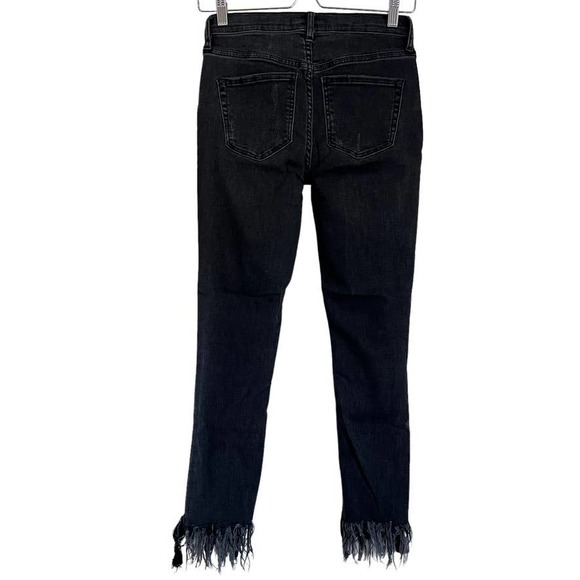 Free People High Rise Distressed Skinny Jeans Size 25 - Picture 8 of 16
